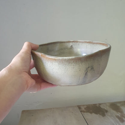 Keramik-Schüssel Kleeblatt Beige/Sandsturm